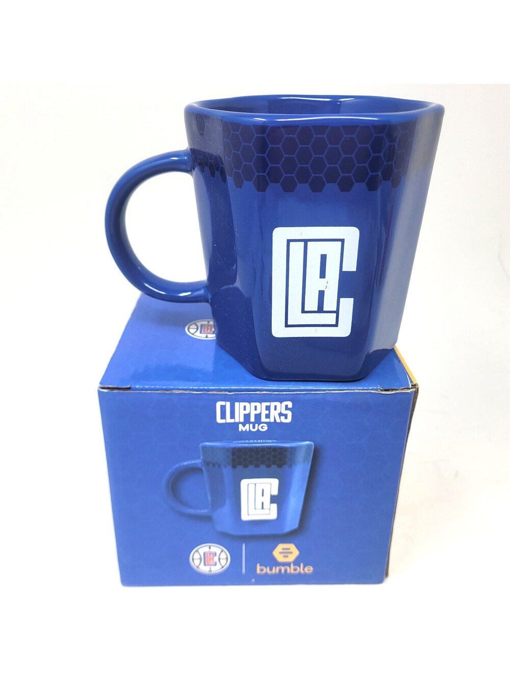 Los Angeles LA Clippers NBA Bumble Coffee Mug Cup Blue New In Box